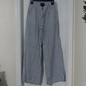 Ladies wide leg linen pants